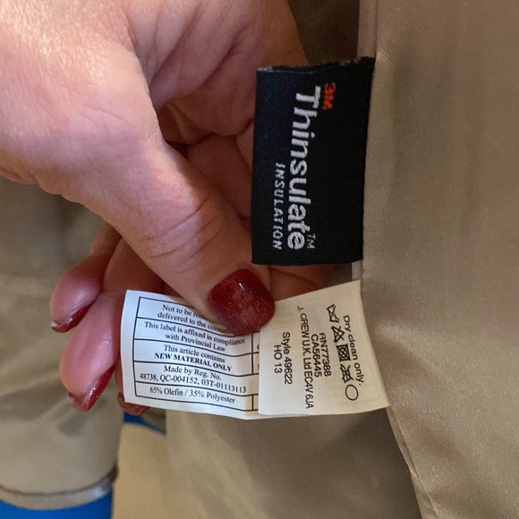 J.Crew Lady Day Coat Thinsulate Gorgeous Bright Blue size 4 - Picture 6 of 6